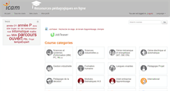 Desktop Screenshot of moodle.icam.fr