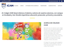 Tablet Screenshot of icam.edu.mx